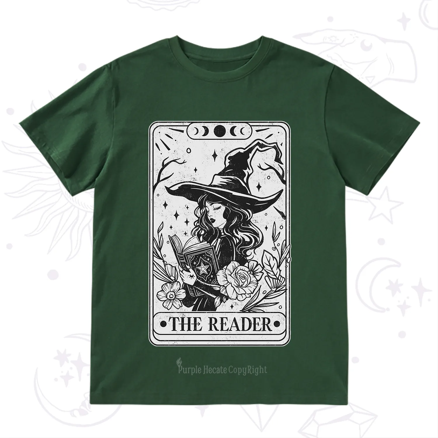 Purplehecate The Witch Reader Tarot T-Shirt