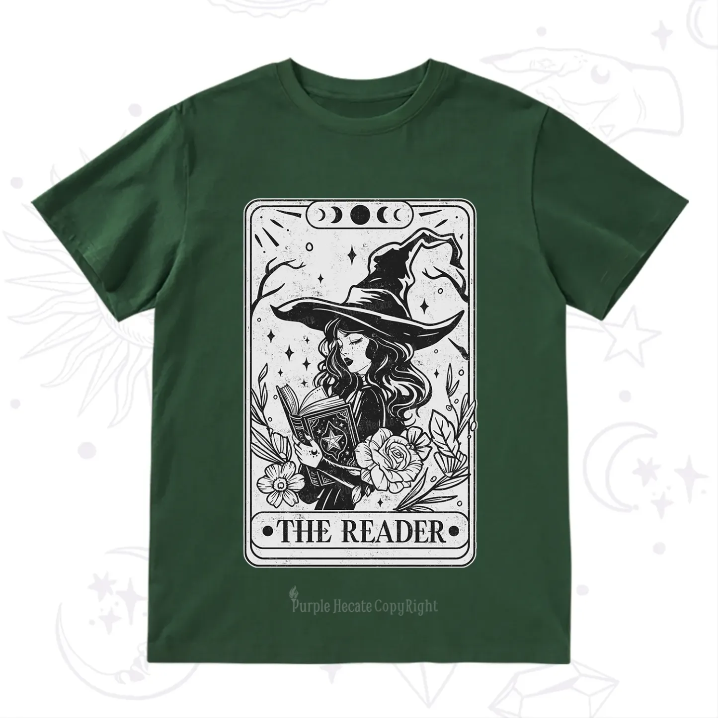 Purplehecate The Witch Reader Tarot T-Shirt