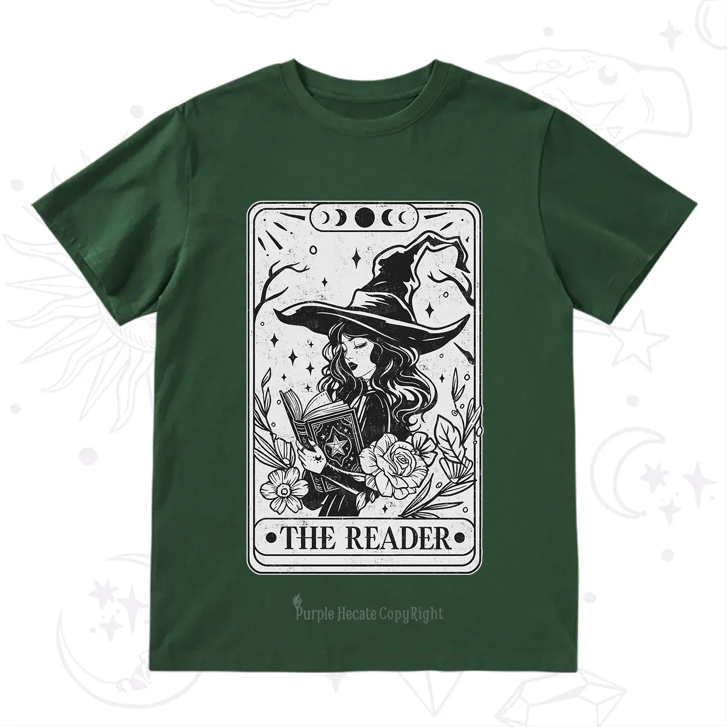 Purplehecate The Witch Reader Tarot T-Shirt