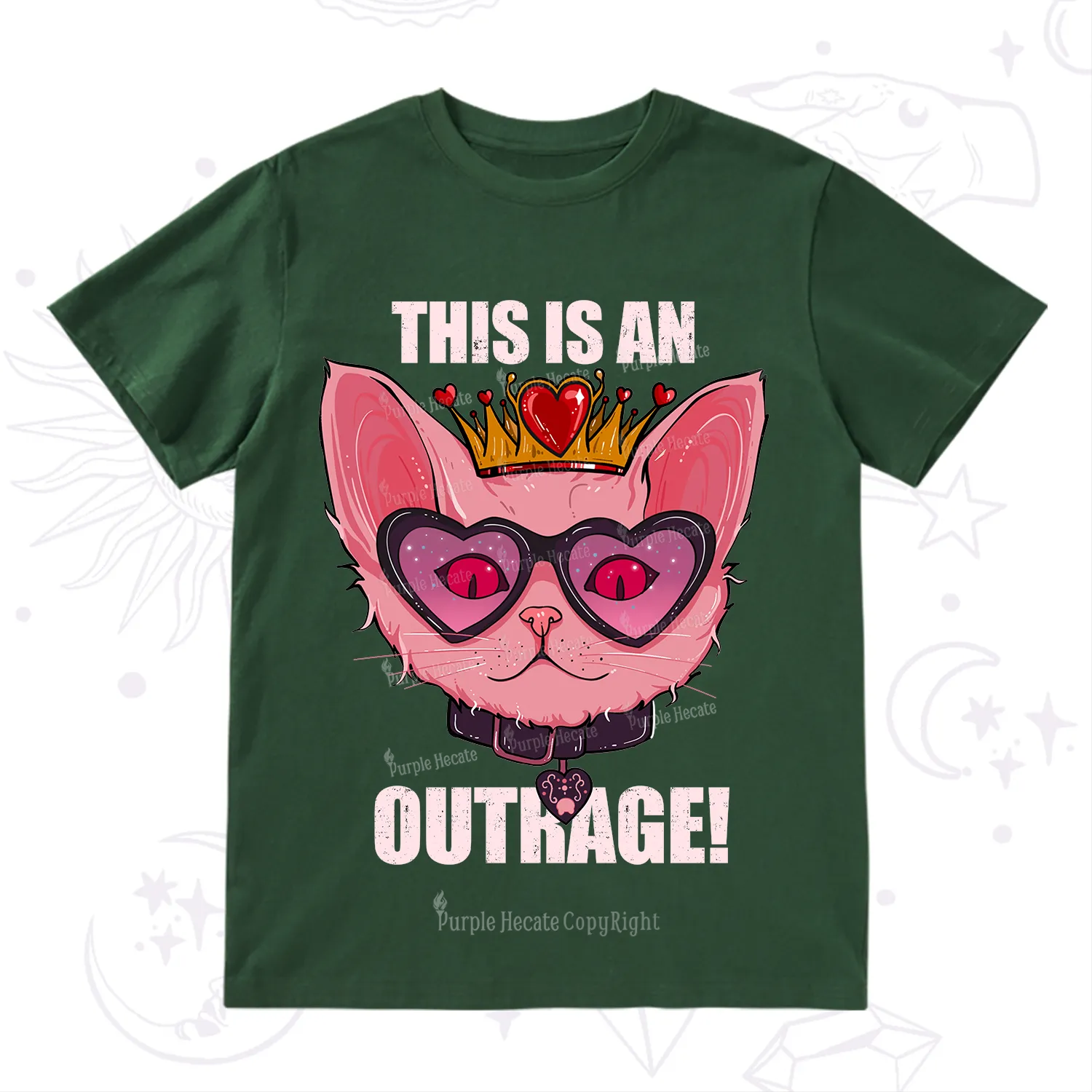 Purplehecate This is an Outrage T-Shirt