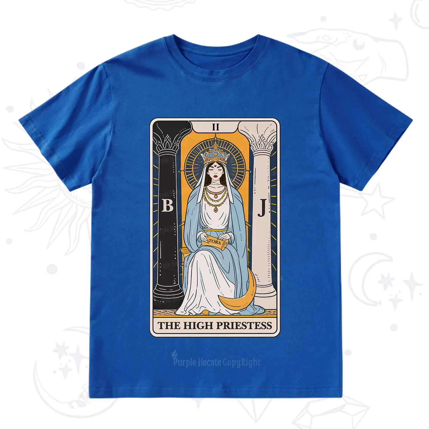 Purplehecate The High Priestess Tarot Card T-Shirt