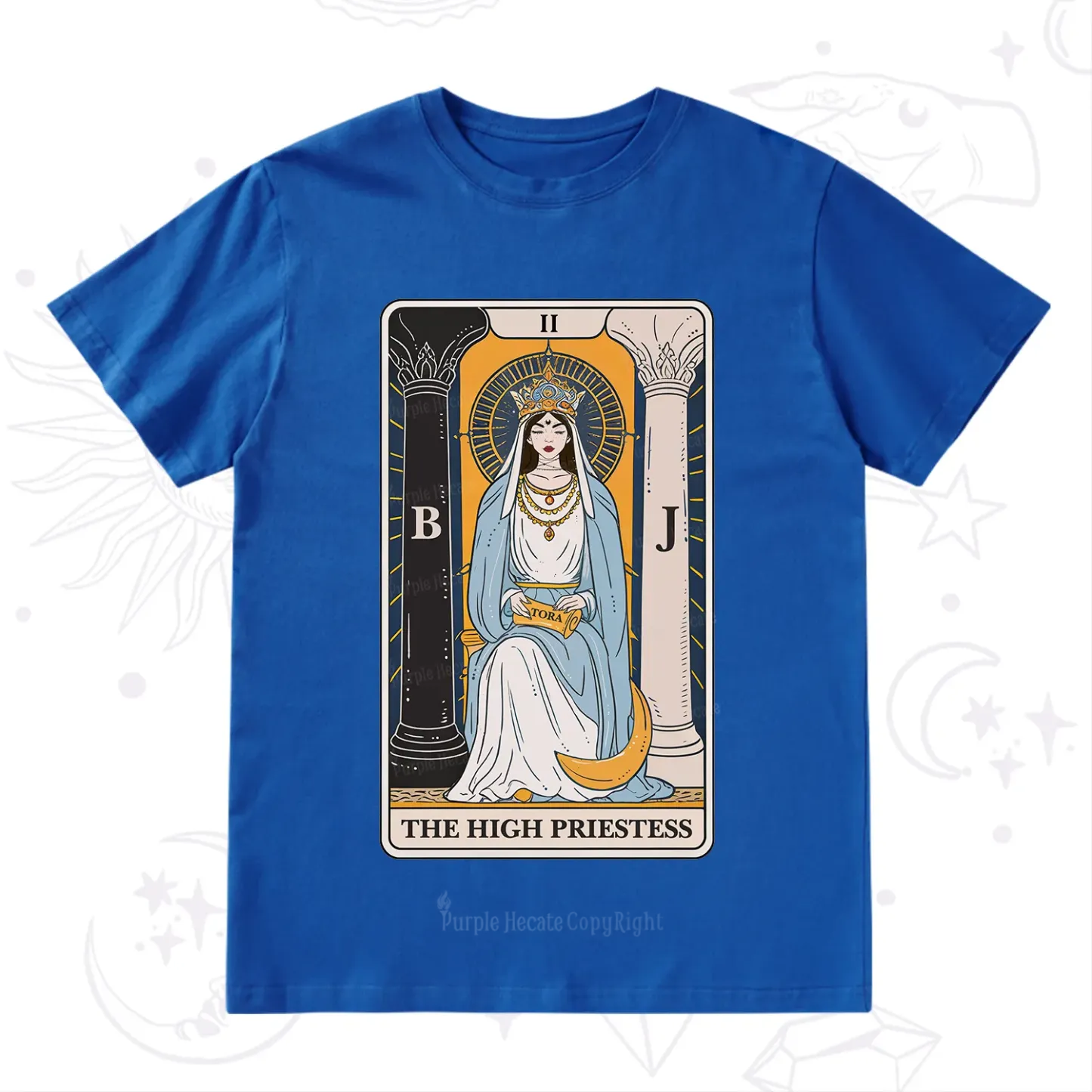 Purplehecate The High Priestess Tarot Card T-Shirt