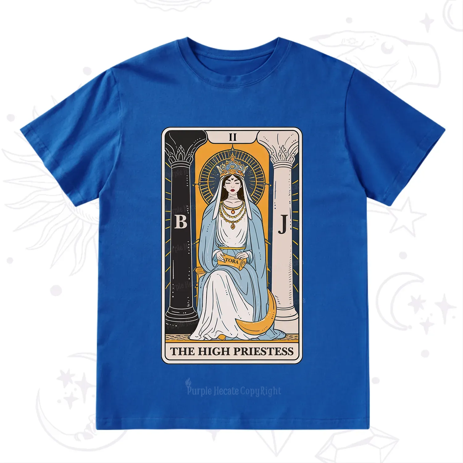 Purplehecate The High Priestess Tarot Card T-Shirt