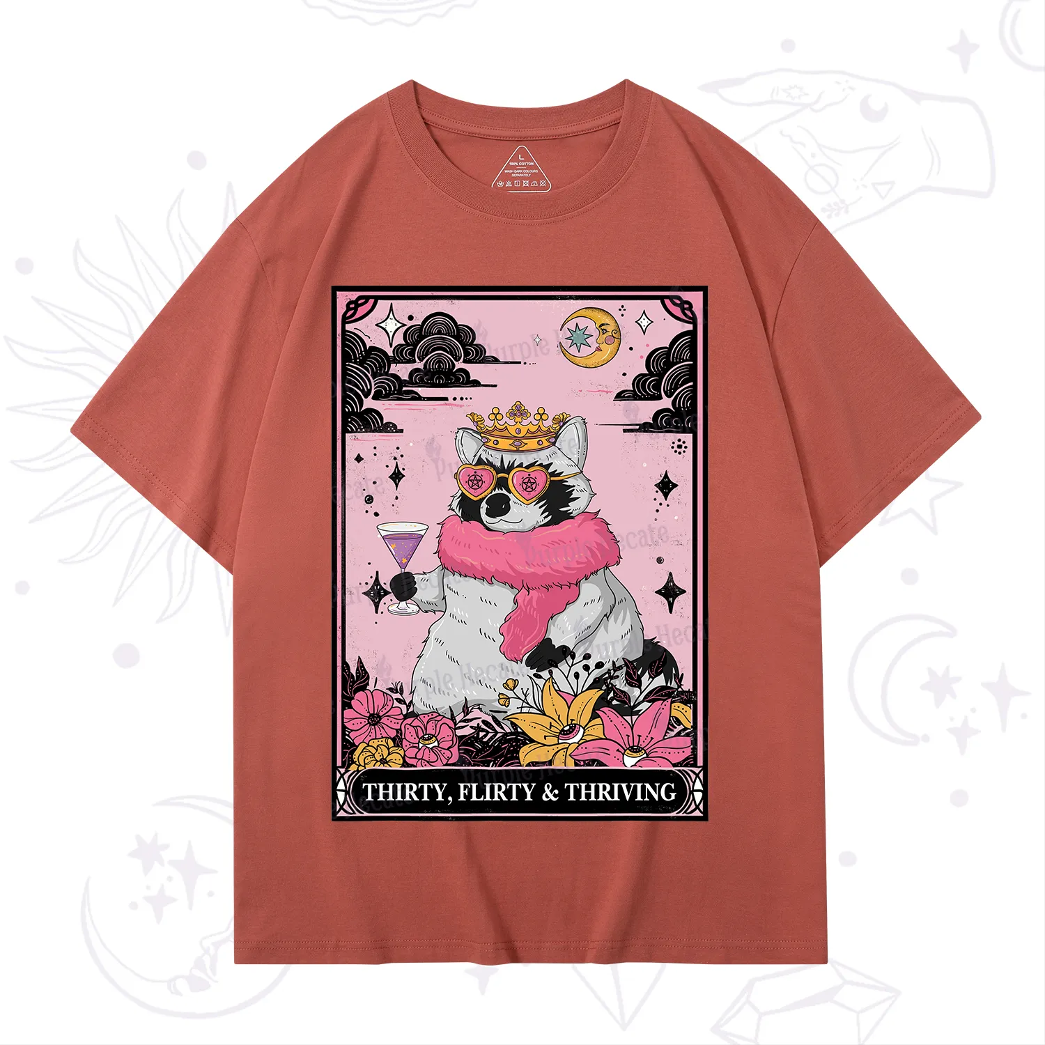 Purplehecate The Thirty Flirty Thriving Oracle Card T-Shirt