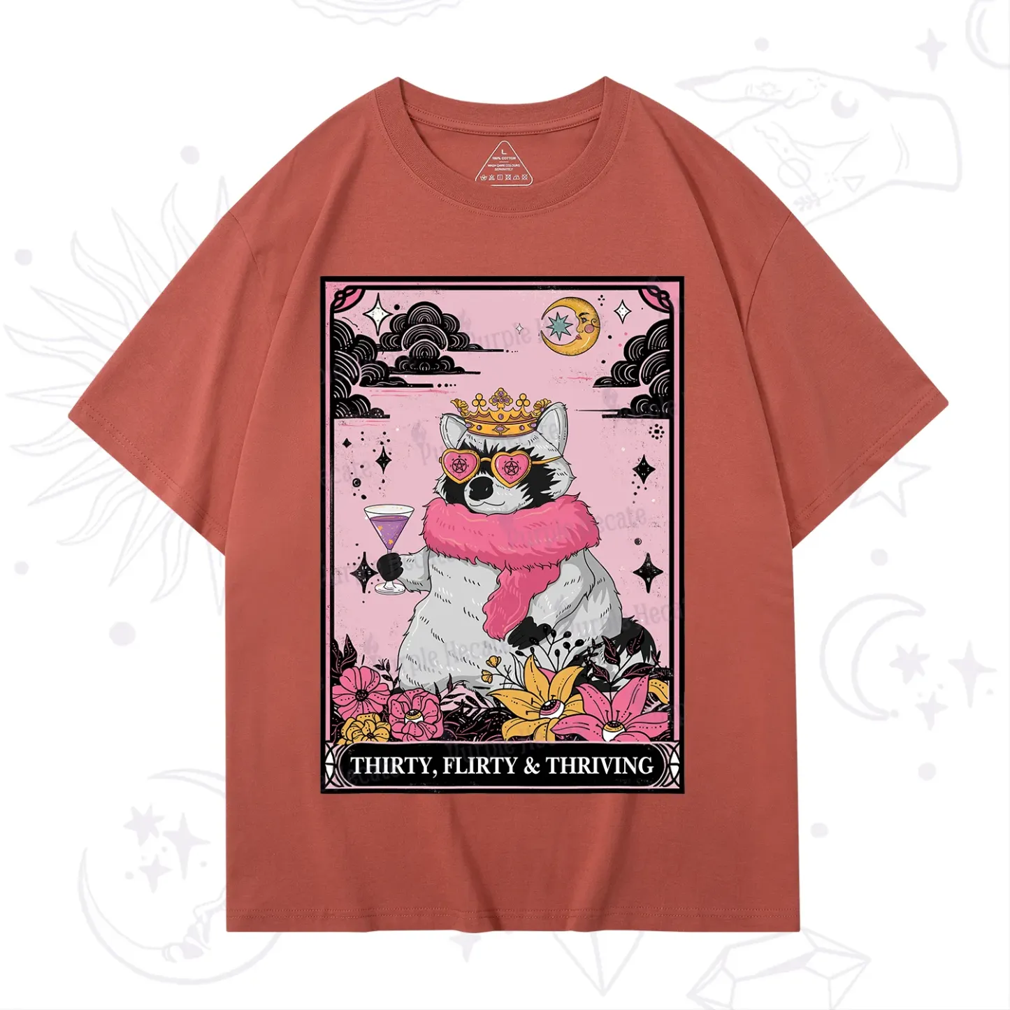 Purplehecate The Thirty Flirty Thriving Oracle Card T-Shirt