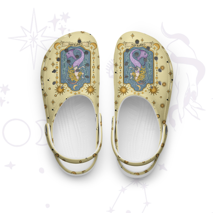 Purplehecate Capricorn Zodiac Rubber Clogs
