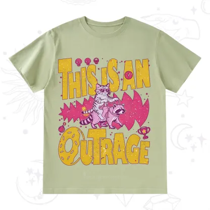 Purplehecate This Is An Outrage Angry Raccoons T-Shirt