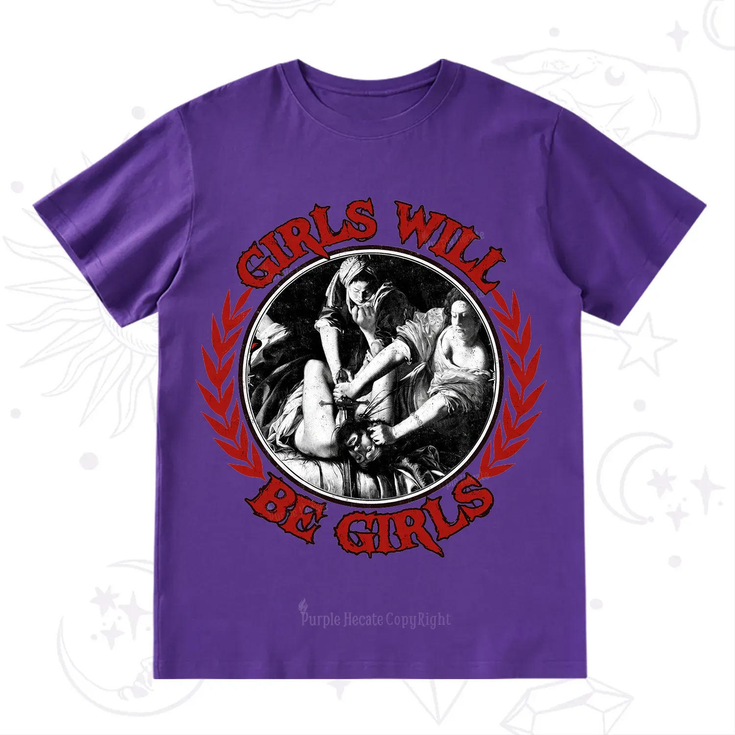 Purplehecate Girls Will Be Girls Witch T-Shirt