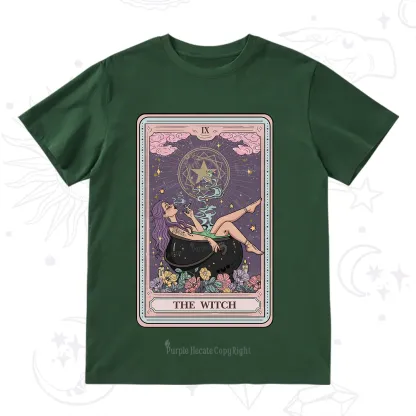 Purplehecate The Witch Tarot Card T-Shirt