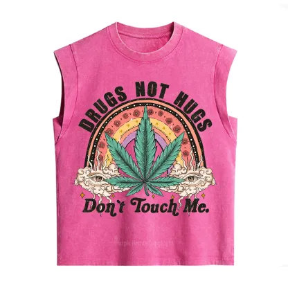 Purplehecate Drugs Not Hugs Vintage Washed Tank