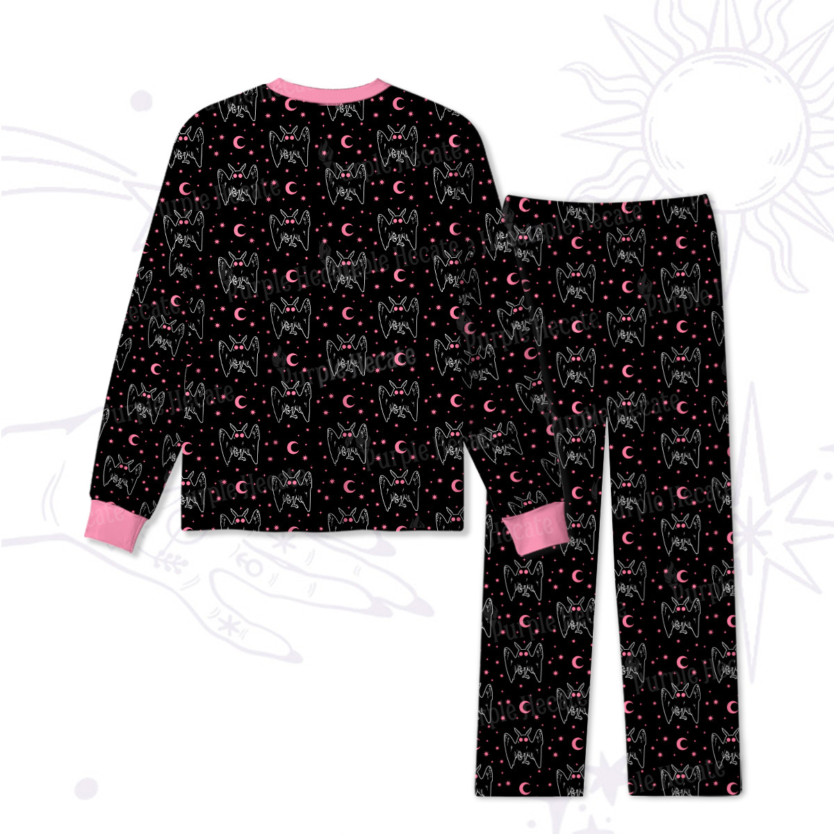 Purplehecate Witchy Mothman Night Pajamas
