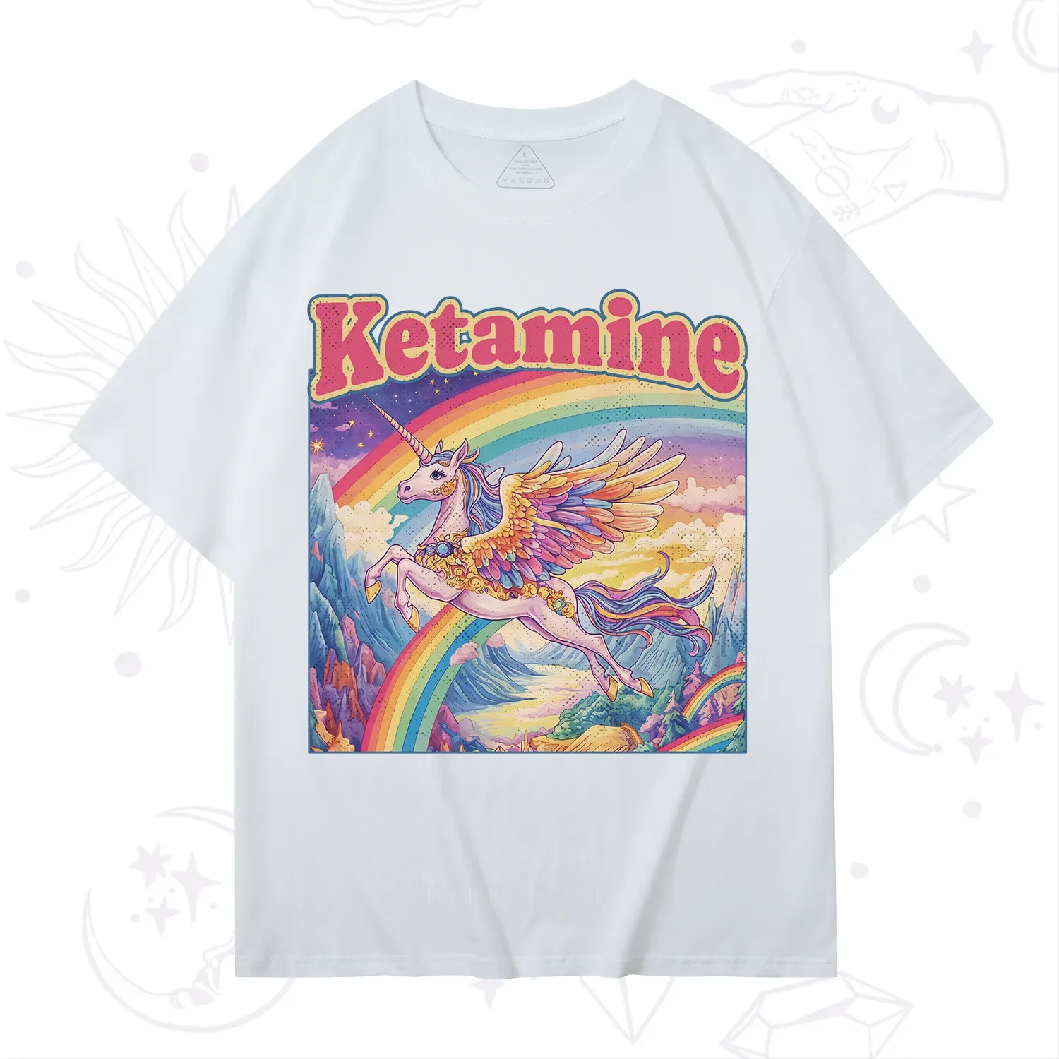 Purplehecate Ketamine Rainbow Unicorn T-Shirt