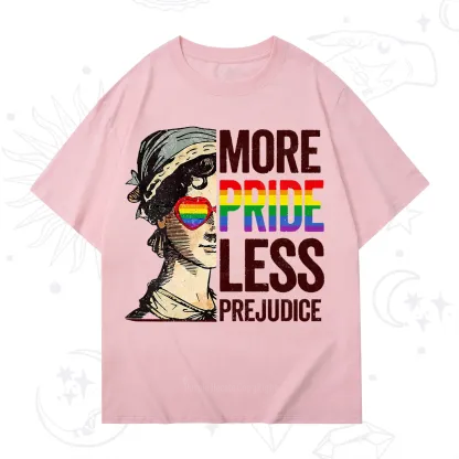 Purplehecate More Pride Less Prejudice Rainbow T-Shirt