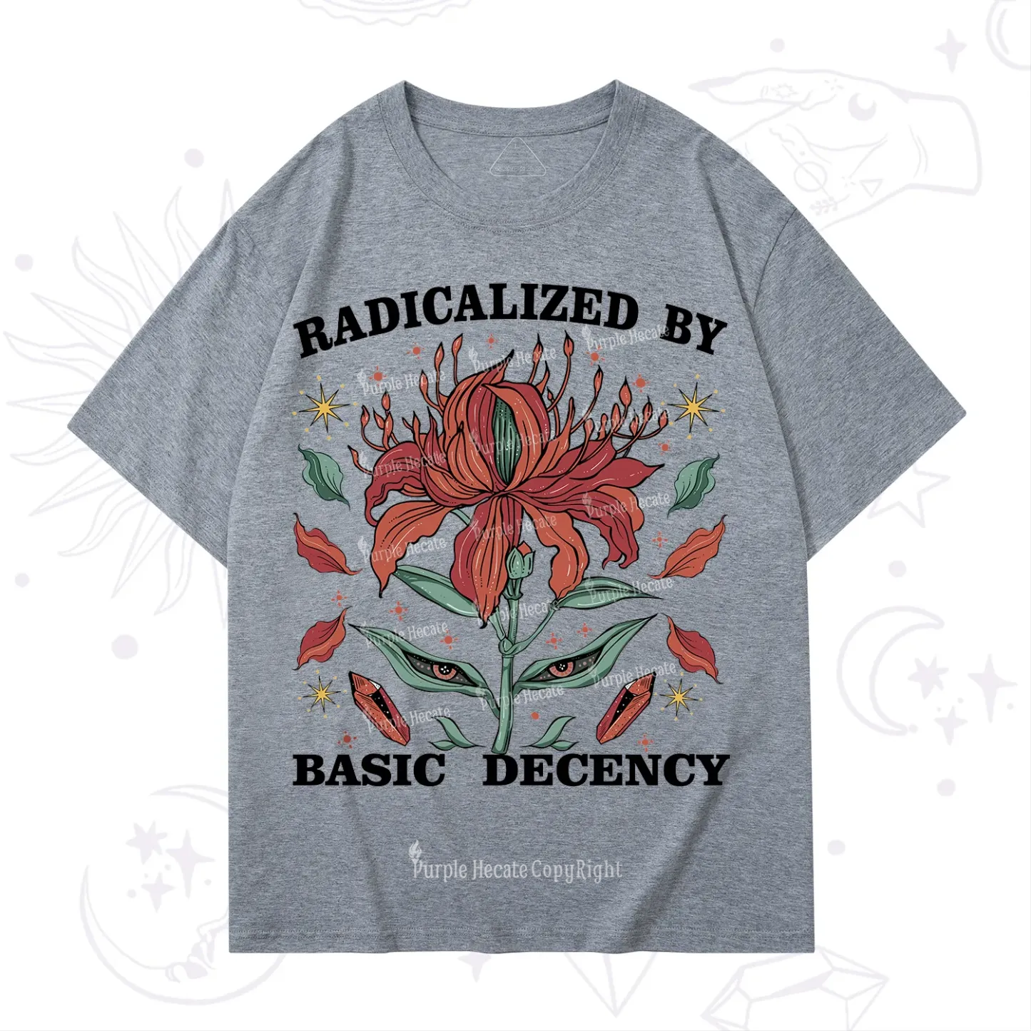 Purplehecate Radicalized By Basic Decency T-Shirt