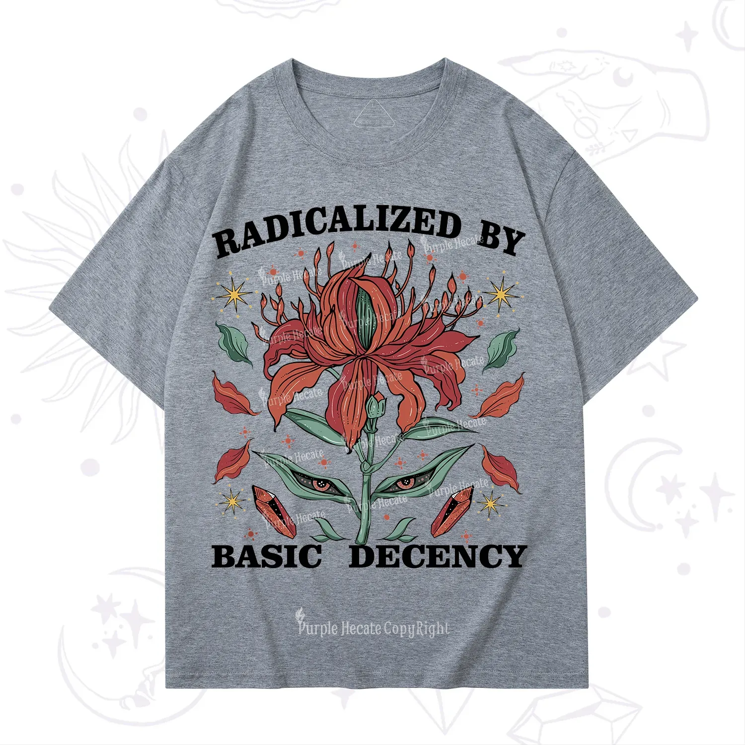 Purplehecate Radicalized By Basic Decency T-Shirt
