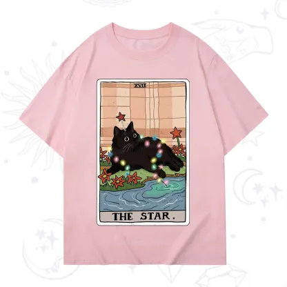 Purplehecate The Star Cat Tarot Card T-Shirt