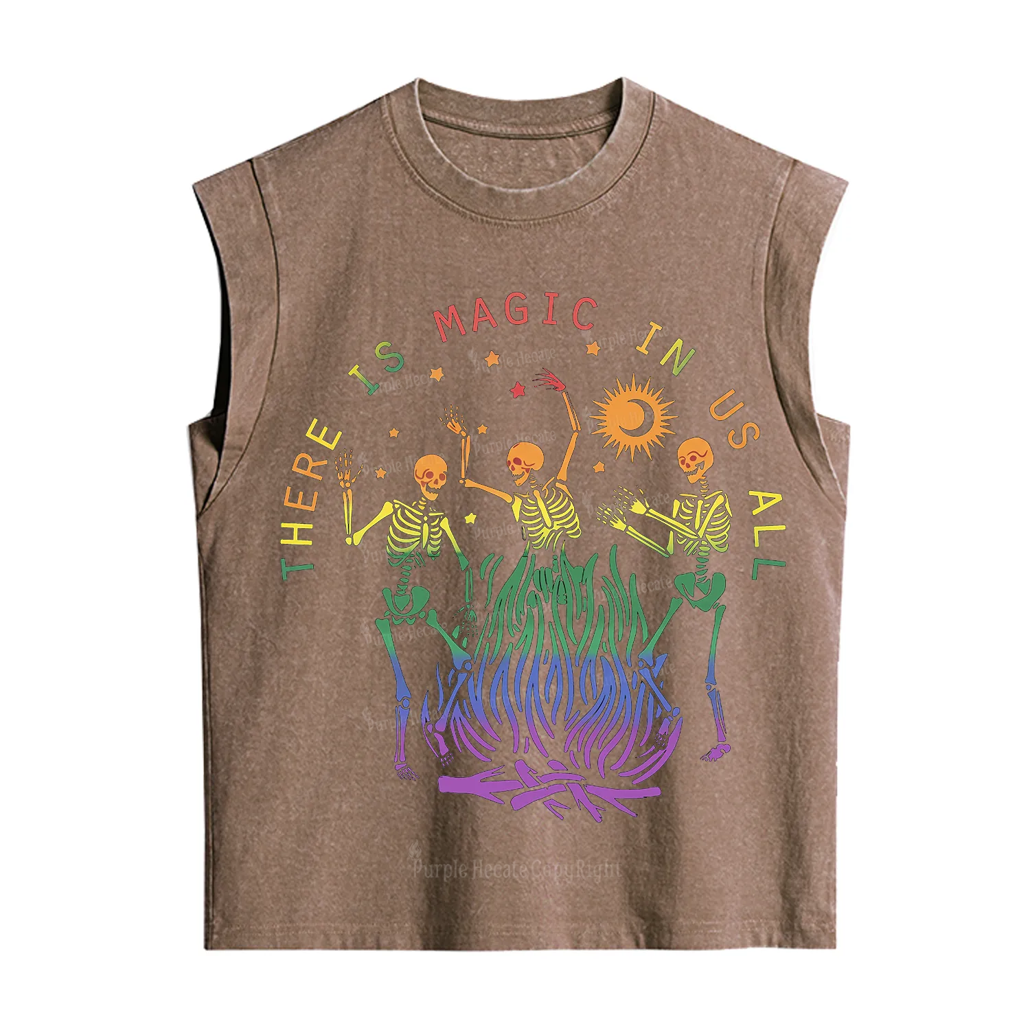 Purplehecate Pride Outfit There is Magic in Us All Back Vintage Washed Tank