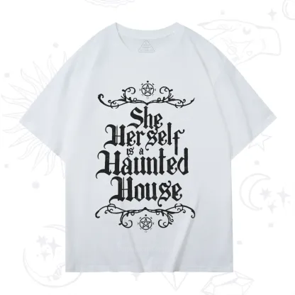 Purplehecate She Herself is a Haunted House T-Shirt