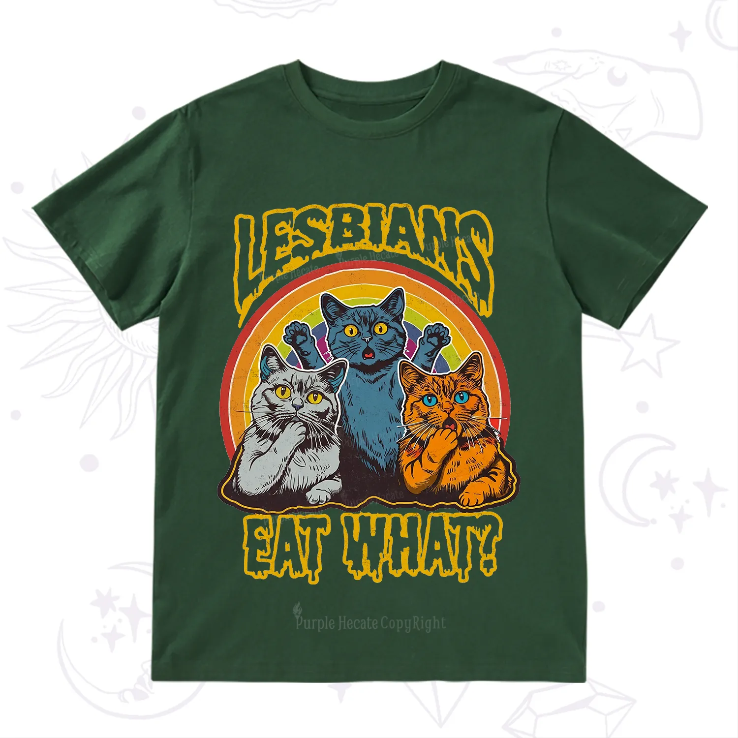 Purplehecate Lesbians eat what T-Shirt