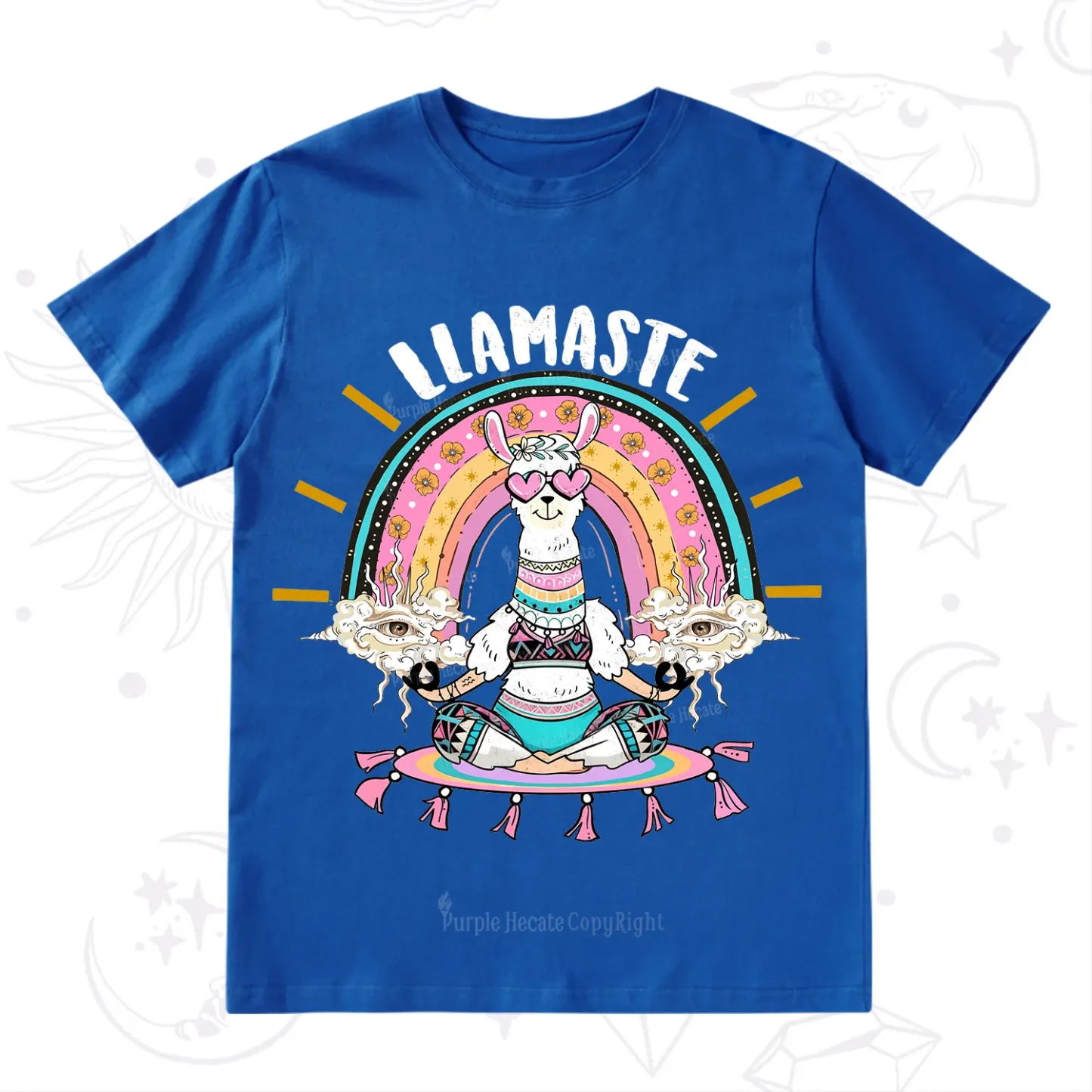 Purplehecate Llama Meditating T-Shirt