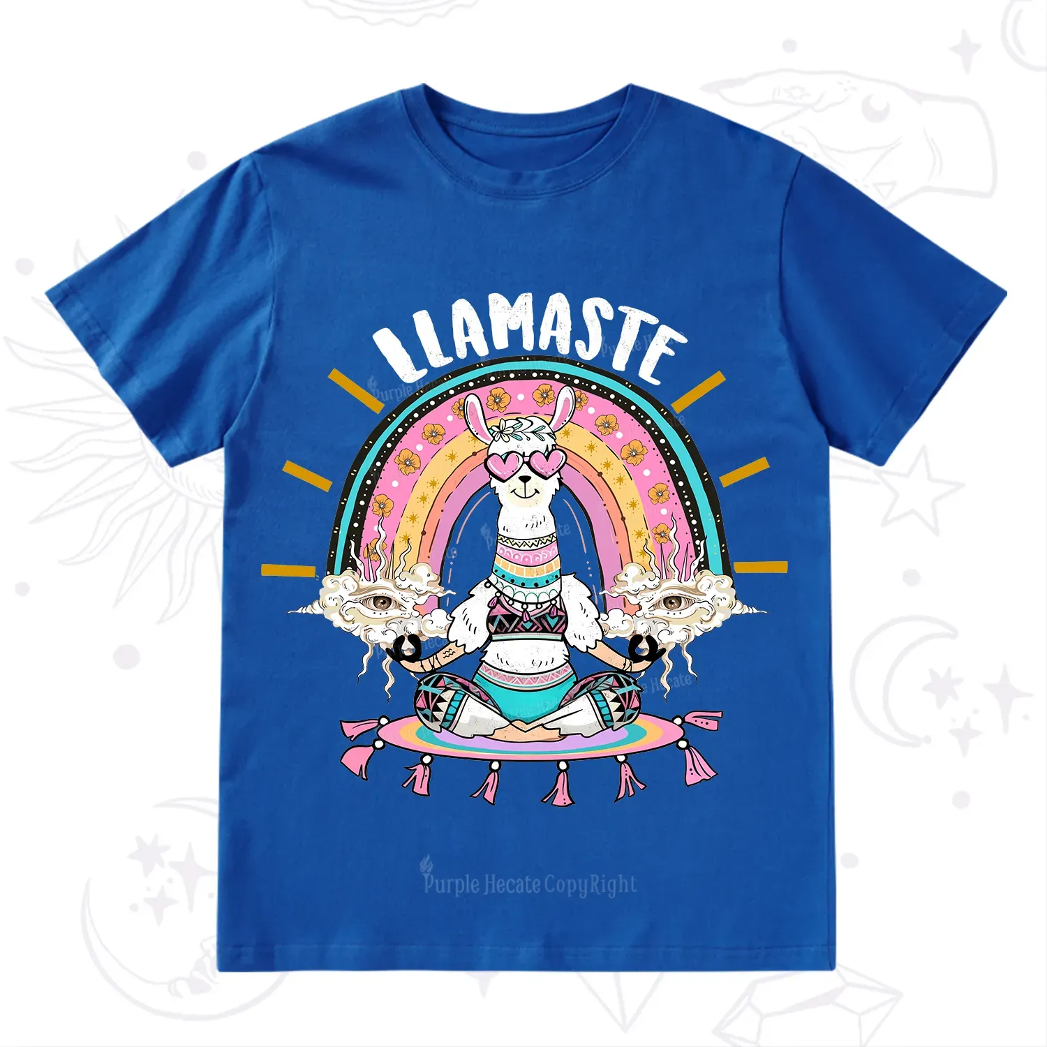 Purplehecate Llama Meditating T-Shirt