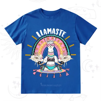 Purplehecate Llama Meditating T-Shirt