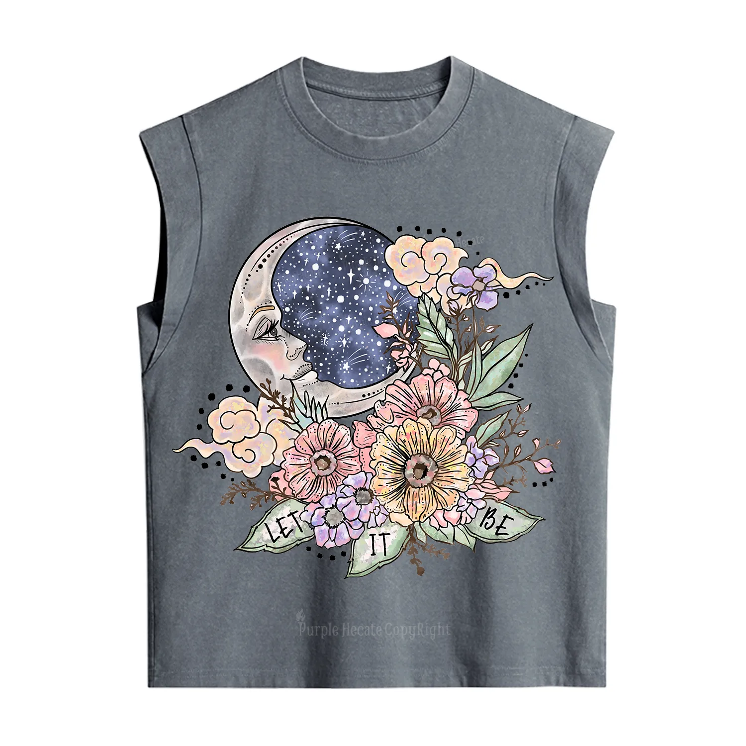 Purplehecate Let It Be Vintage Washed Tank