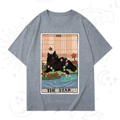 Purplehecate The Star Cat Tarot Card T-Shirt