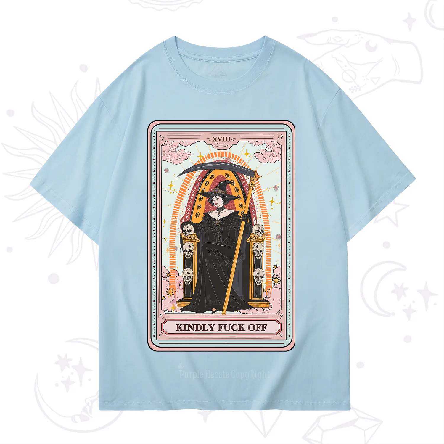 Purplehecate The Kindly Fuck Off Tarot T-Shirt