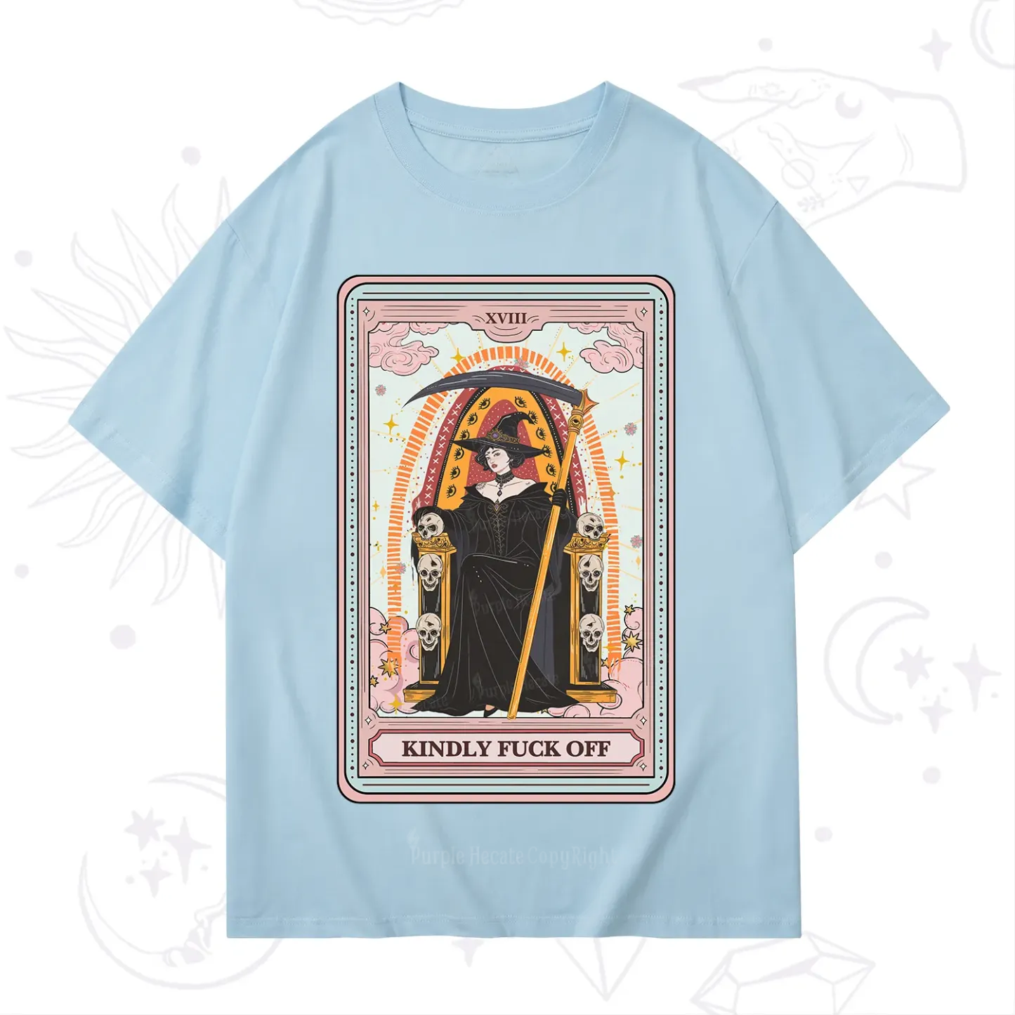 Purplehecate The Kindly Fuck Off Tarot T-Shirt