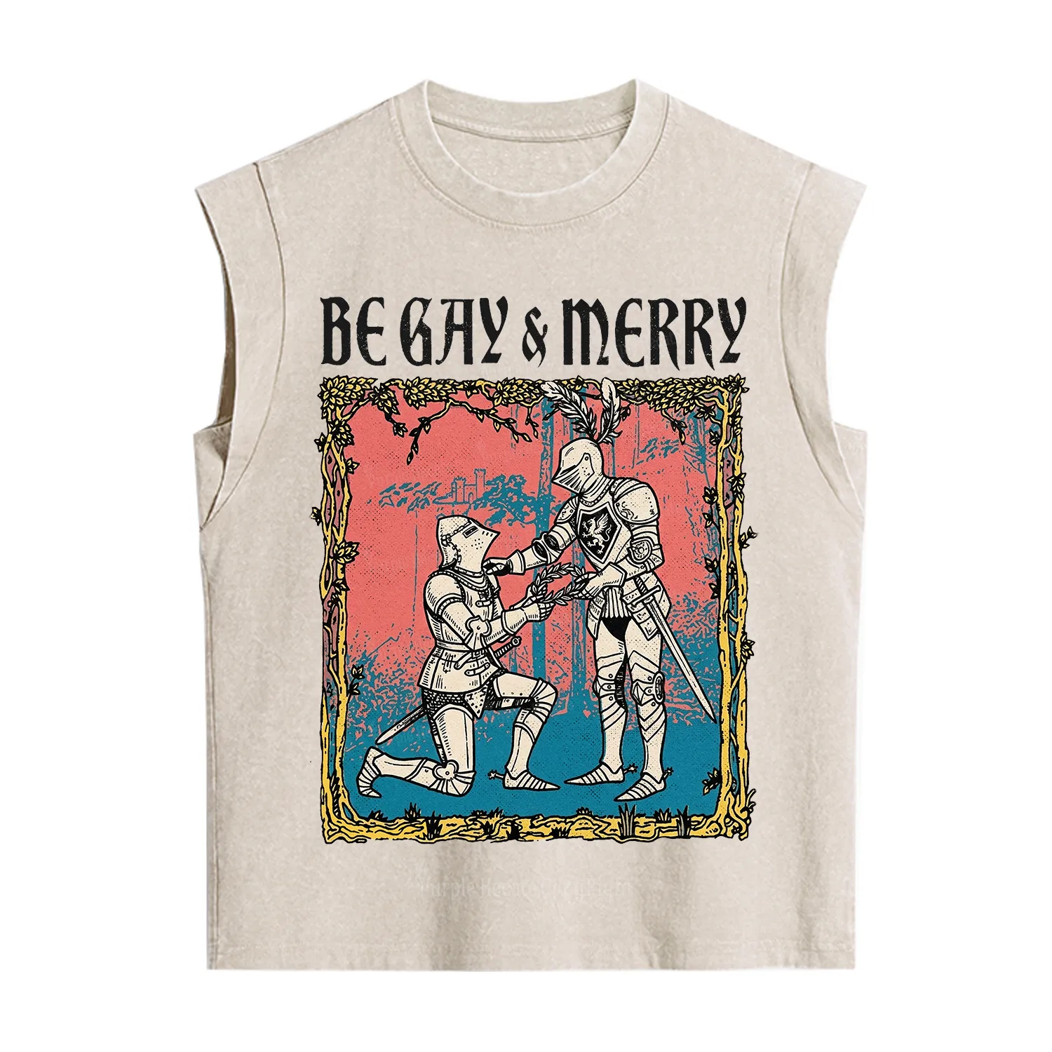 Purplehecate Be Gay & Merry Chivalry Pride Vintage Washed Tank