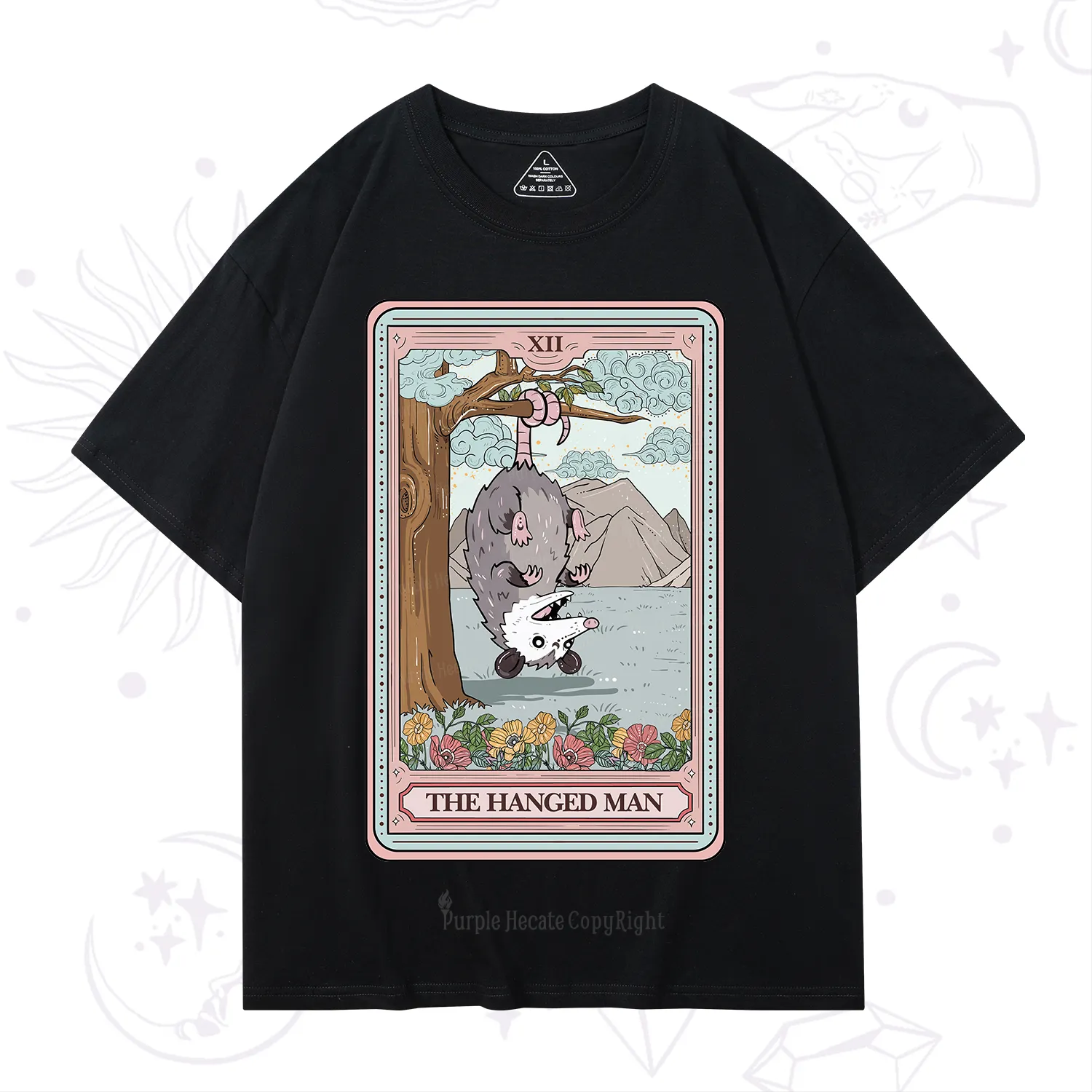 Purplehecate The Hanged Man Tarot Opossum T-Shirt