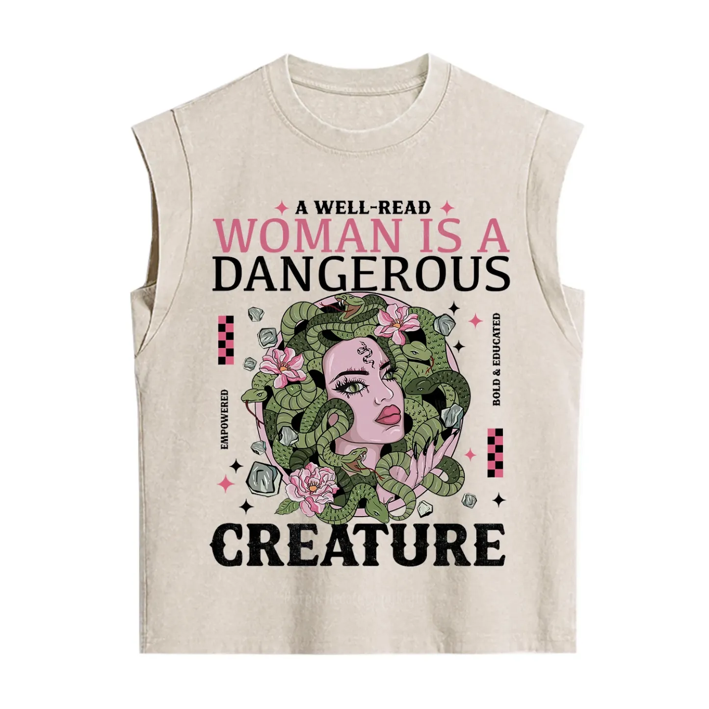 Purplehecate A Well Read Woman Is A Dangerous Vintage Washed Tank