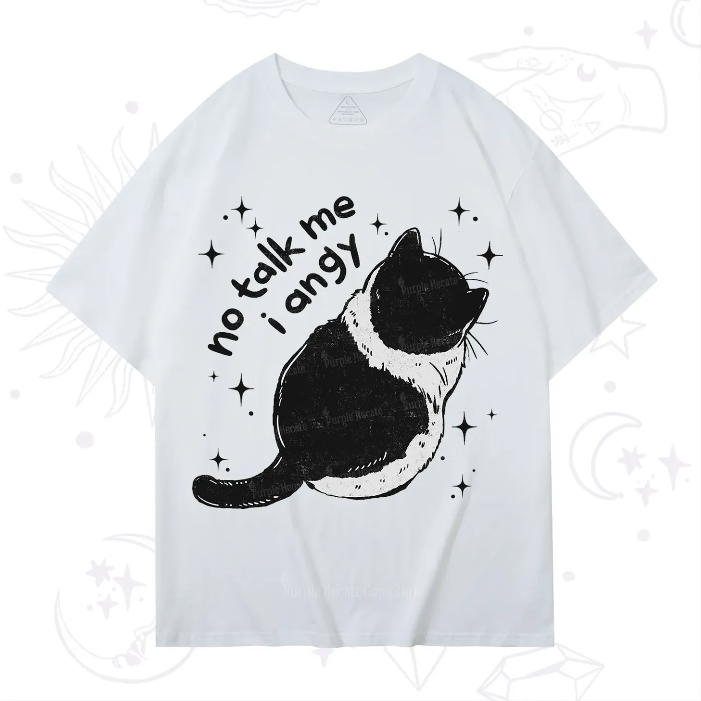 Purplehecate No Talk Me Im Angy Cat T-Shirt