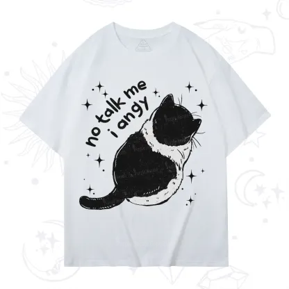 Purplehecate No Talk Me Im Angy Cat T-Shirt
