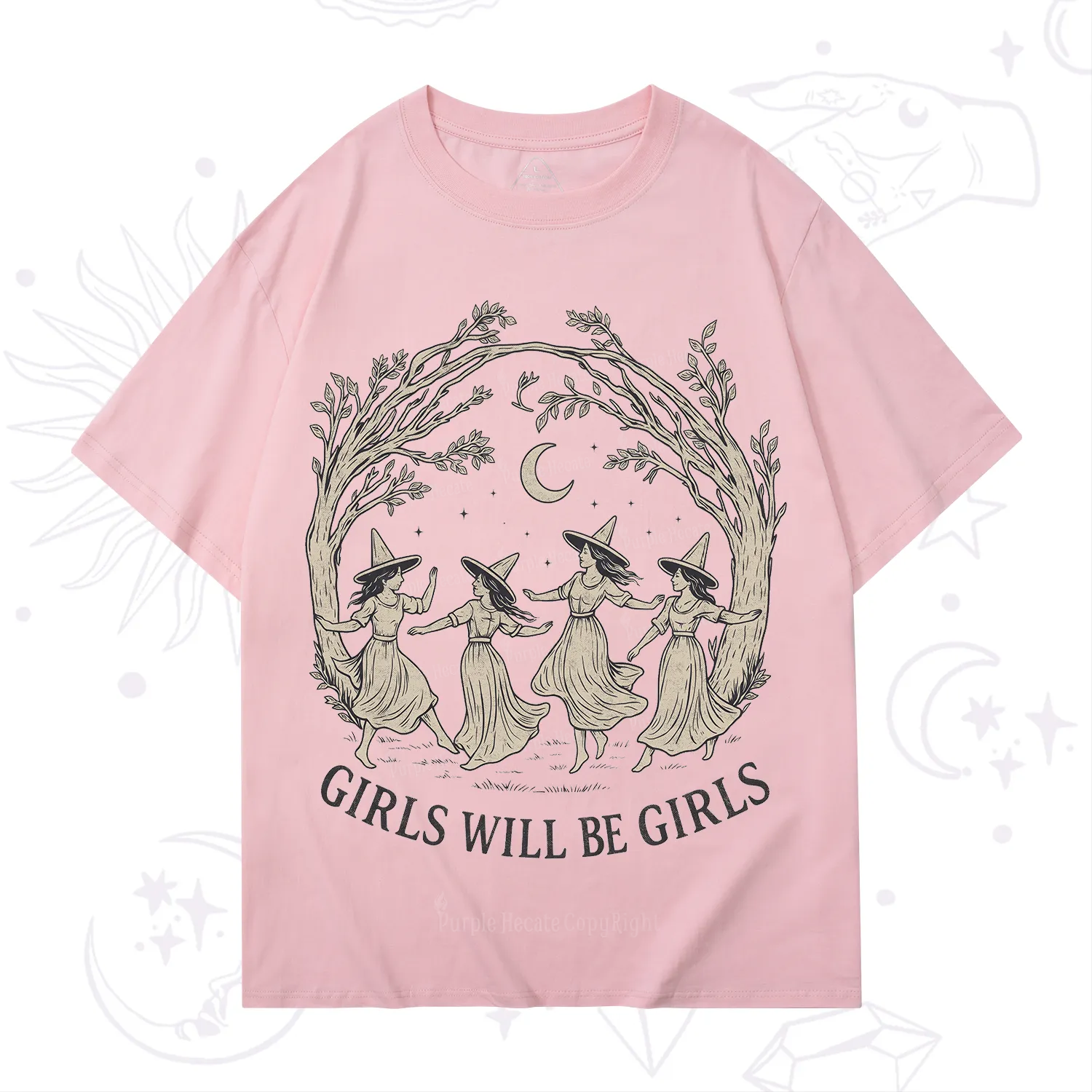 Purplehecate Girls Will Be Girls Witch T-Shirt