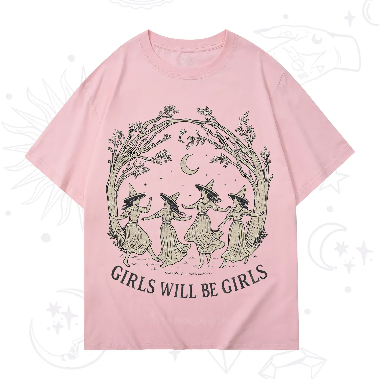 Purplehecate Girls Will Be Girls Witch T-Shirt