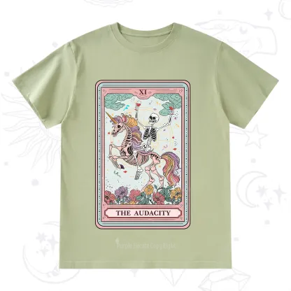 Purplehecate The Funny Skeleton Audacity Tarot T-Shirt