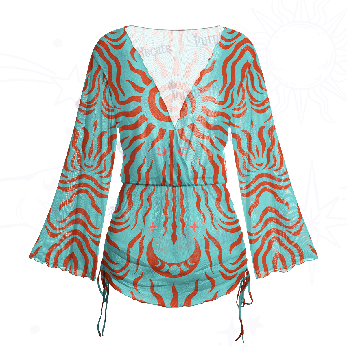 Purplehecate Solar Ritual Mesh Cover Up Dress
