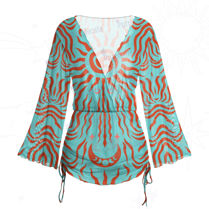 Purplehecate Solar Ritual Mesh Cover Up Dress