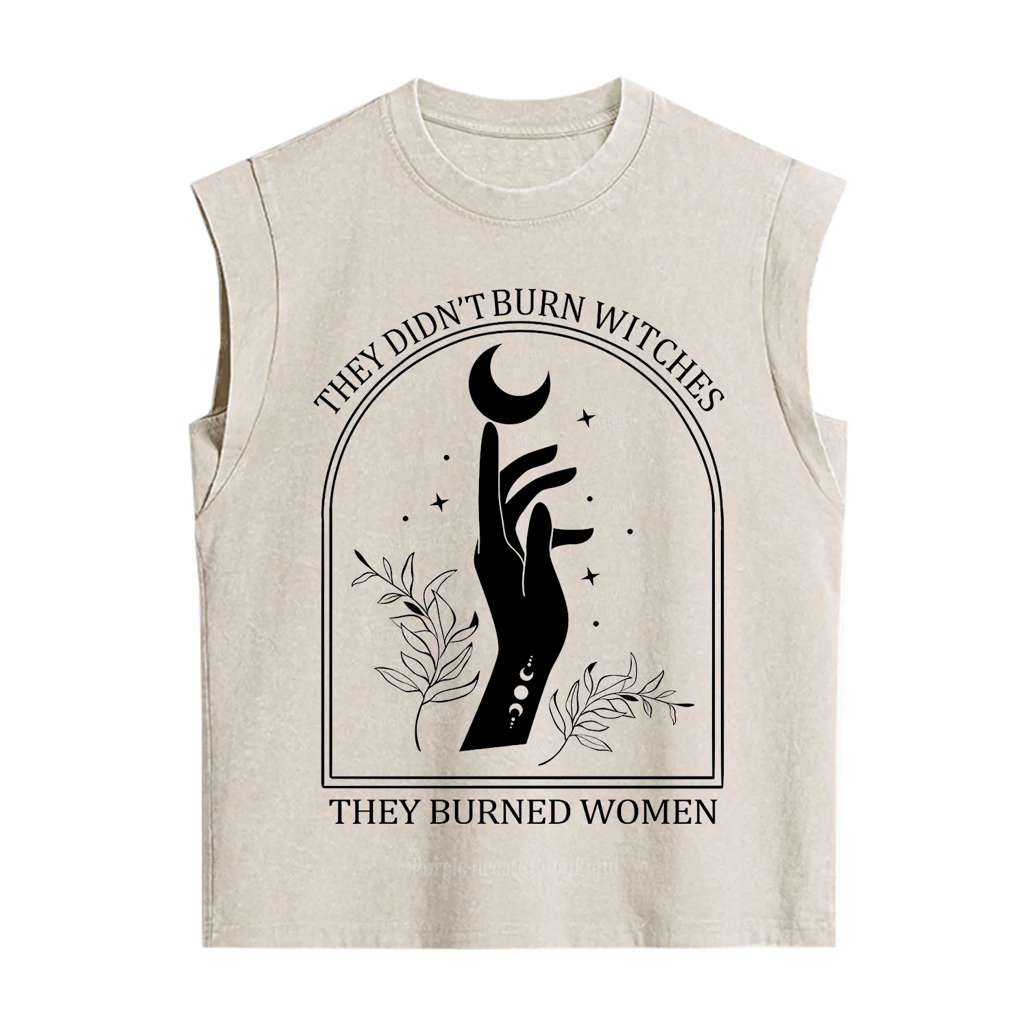 Purplehecate They Didn't Burn Witches They Burned Women Vintage Washed Tank