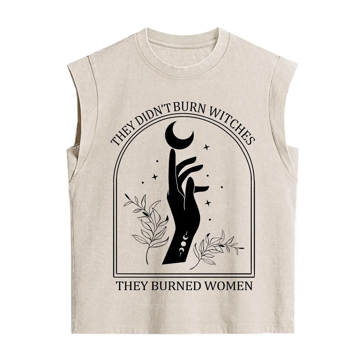 Purplehecate They Didn't Burn Witches They Burned Women Vintage Washed Tank