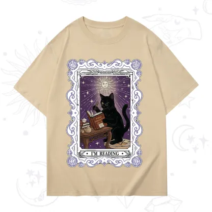 Purplehecate The Reading Cat Tarot T-Shirt