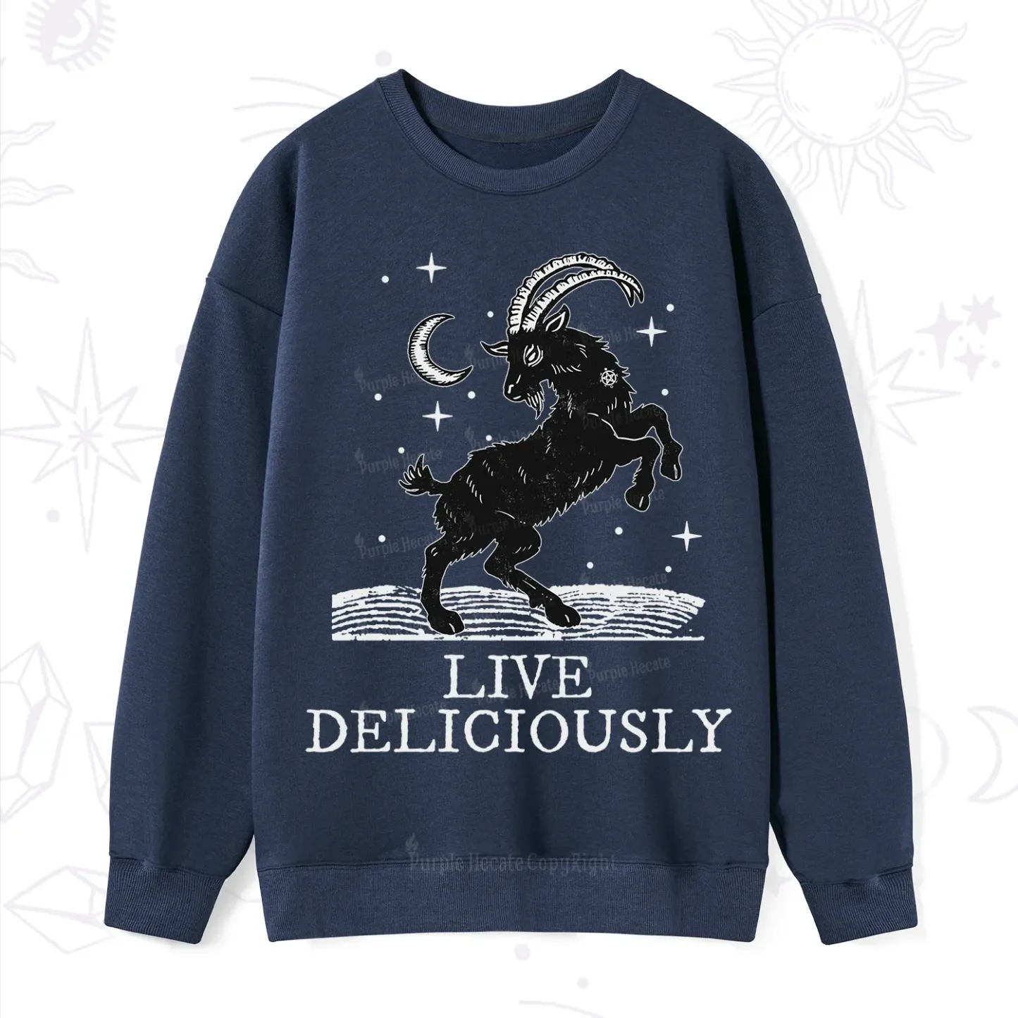 Purplehecate Live Deliciously Sweatshirt