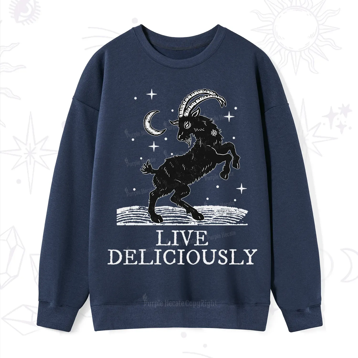 Purplehecate Live Deliciously Sweatshirt