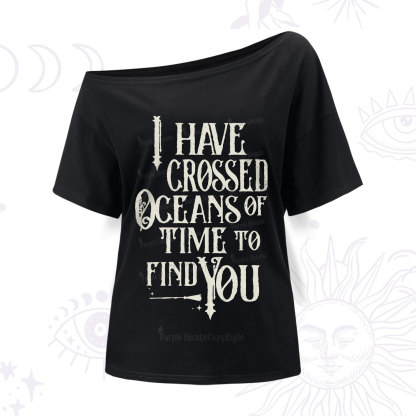 Purplehecate Across Oceans of Time I Found You One Shoulder T-Shirt