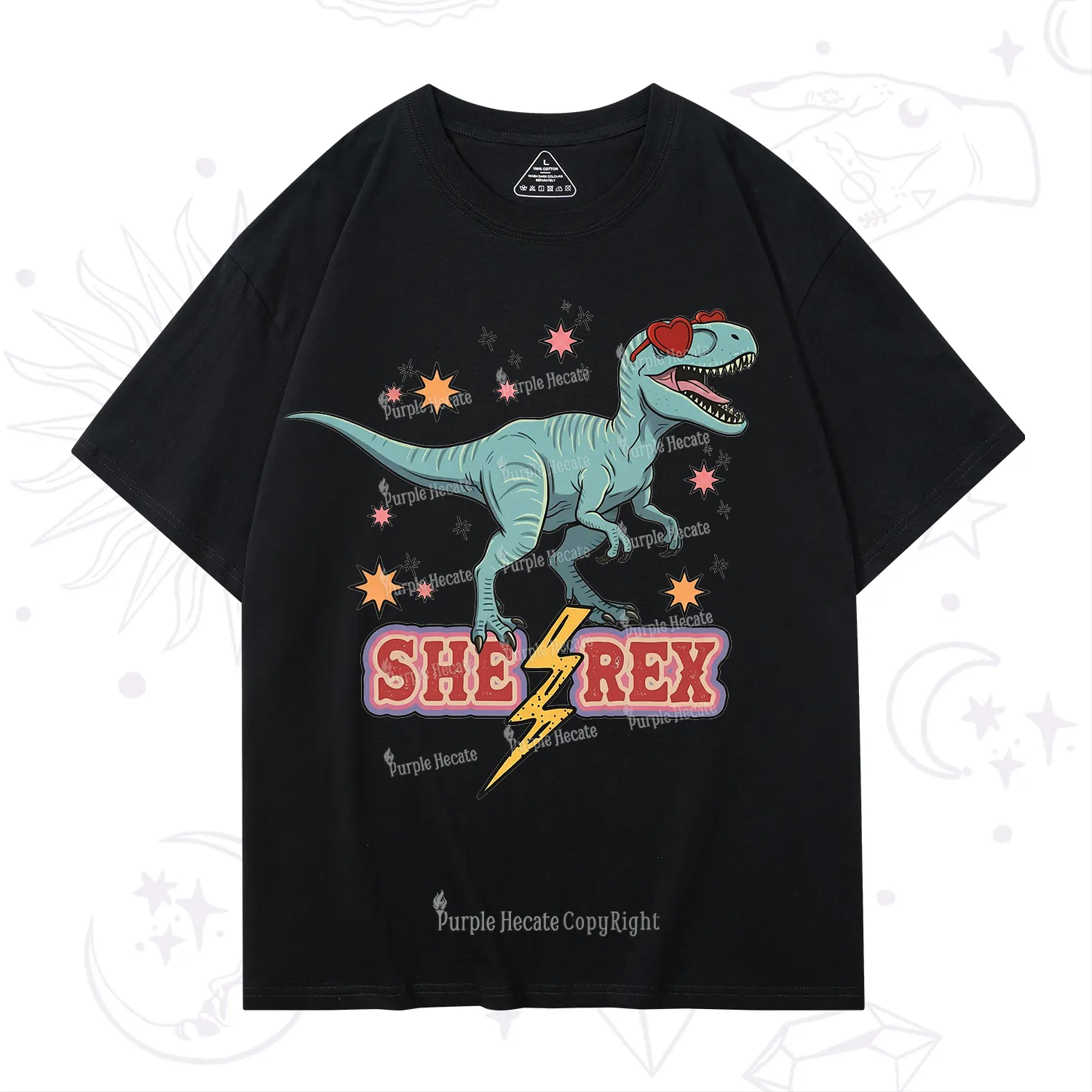 Purplehecate She Rex Dinosaur T-Shirt