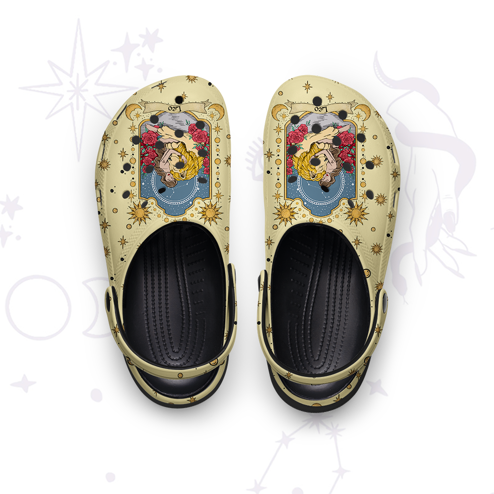 Purplehecate Leo Zodiac Rubber Clogs