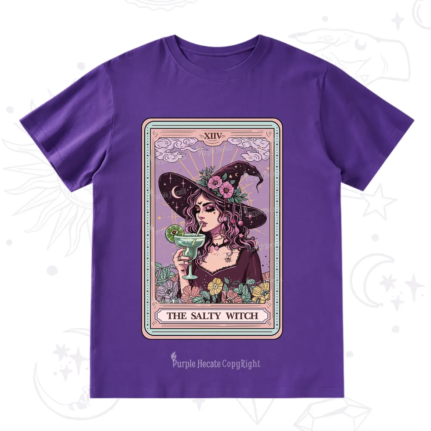 Purplehecate The Salty Witch Tarot T-Shirt