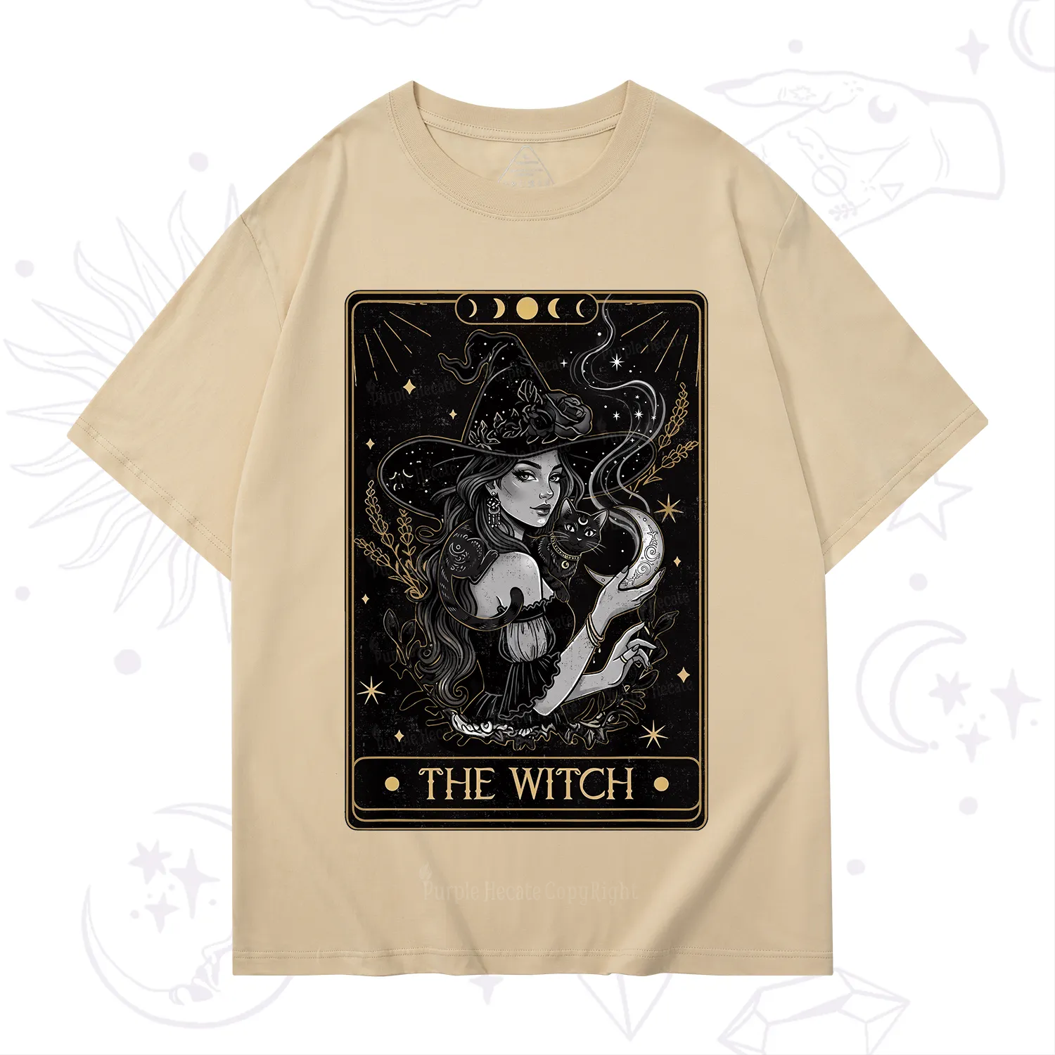 Purplehecate The Witch Enchanted Tarot Card T-Shirt